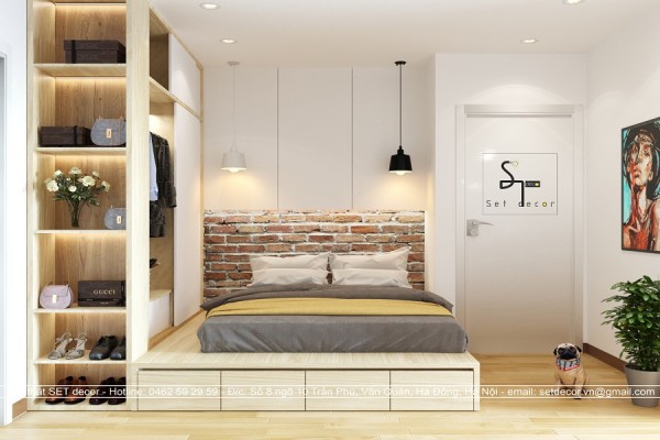 Chiêm ngưỡng mẫu thiết kế nội thất phòng ngủ 13m2 đẹp, rẻ, tiện nghi nhất